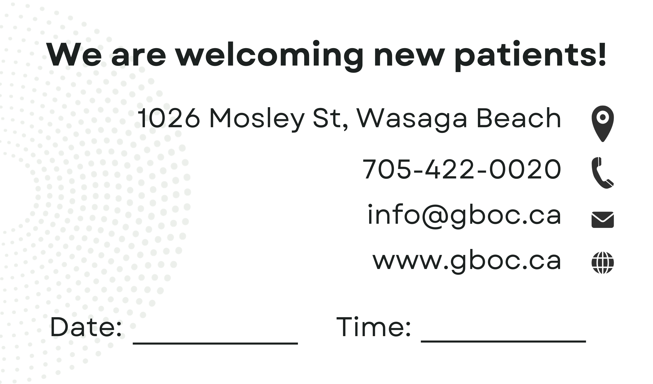 Diseño de Tarjeta de Presentación por Chas Designs para Georgian Bay Optometry Clinic | Diseño #31834535