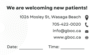 Business Card Design by Chas Designs for Georgian Bay Optometry Clinic | Design: #31834535