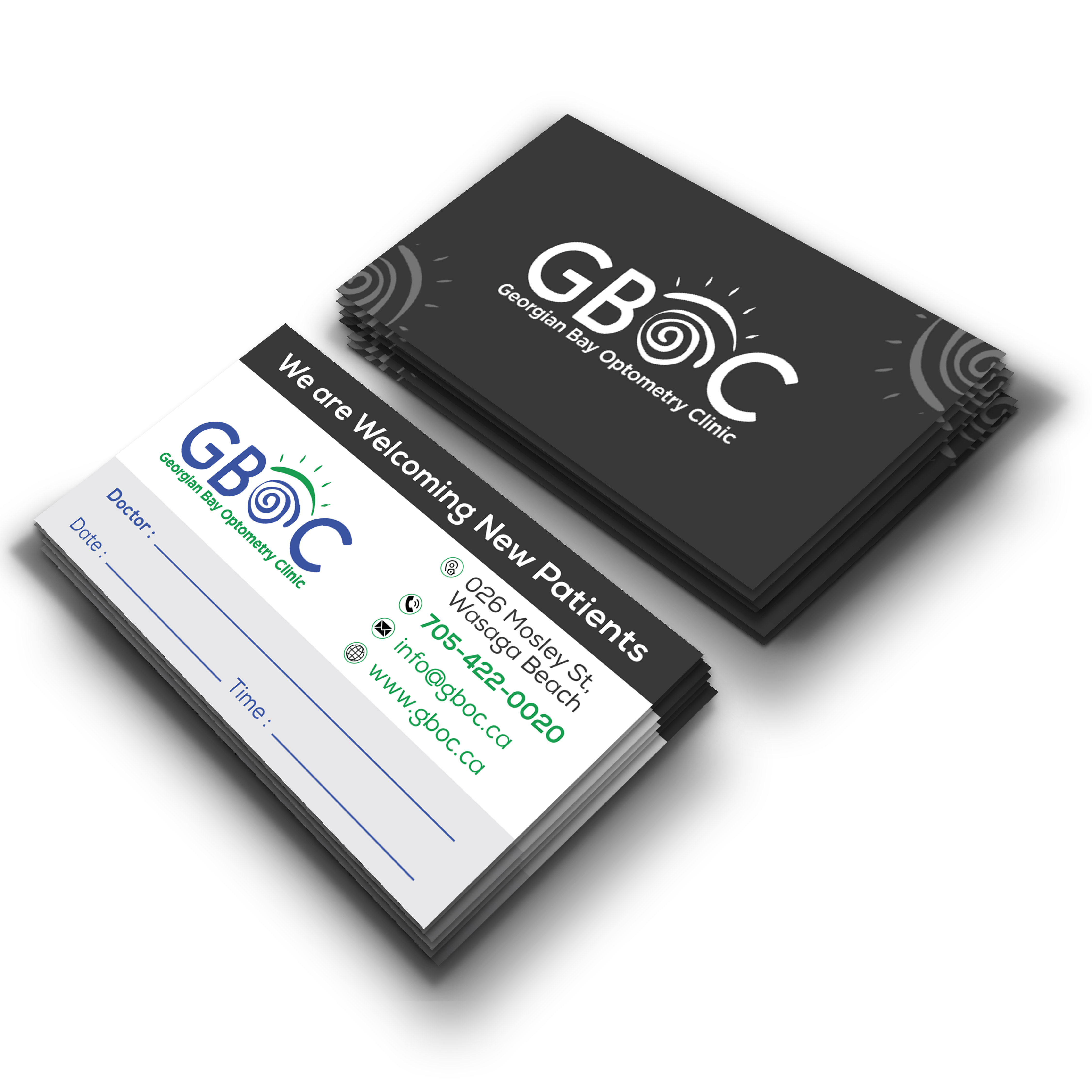 Business Card Design by Decorative TEAM for Georgian Bay Optometry Clinic | Design #31858323