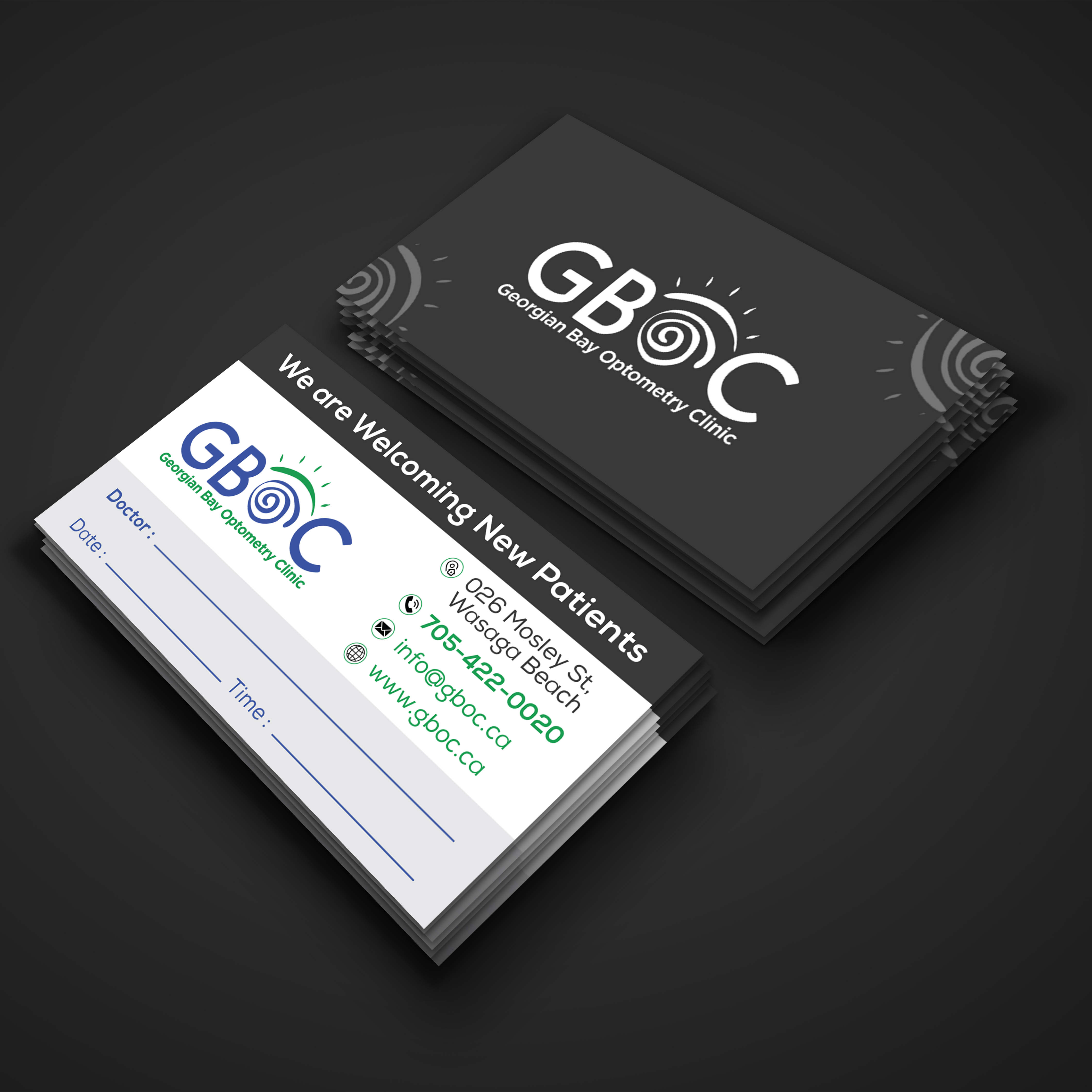 Diseño de Tarjeta de Presentación por Decorative TEAM para Georgian Bay Optometry Clinic | Diseño #31858393