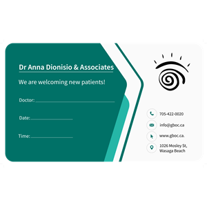 Business Card Design by Soumya P Modi for Georgian Bay Optometry Clinic | Design: #31859651