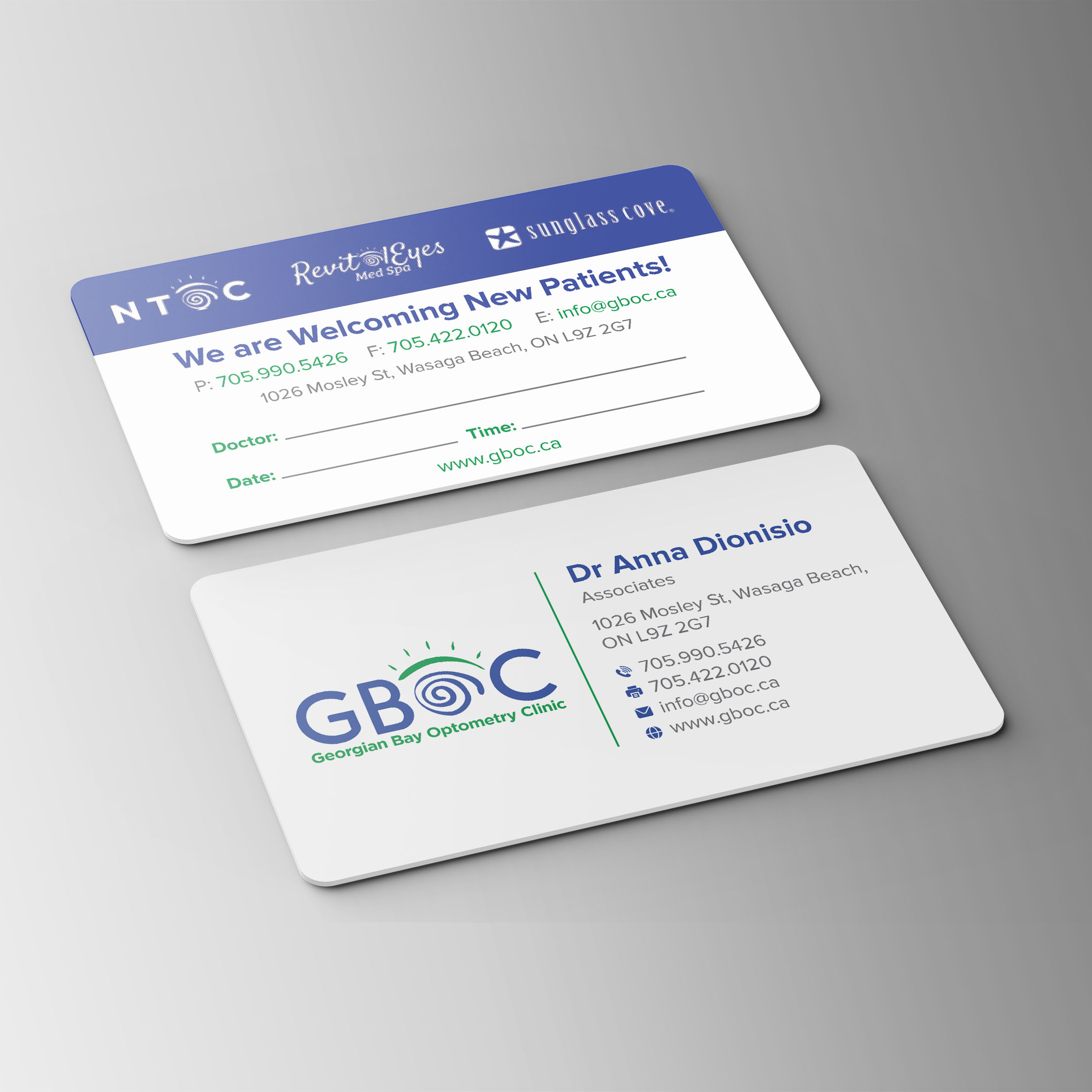Business Card Design by Bikash Das for Georgian Bay Optometry Clinic | Design #31854251