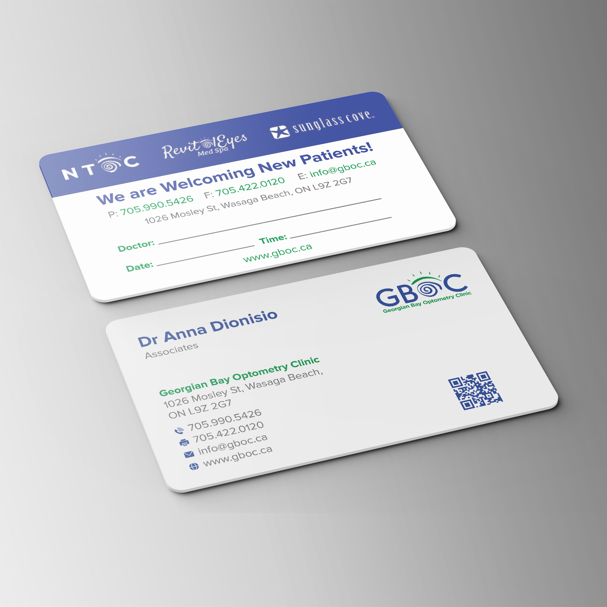 Business Card Design by Bikash Das for Georgian Bay Optometry Clinic | Design #31854464