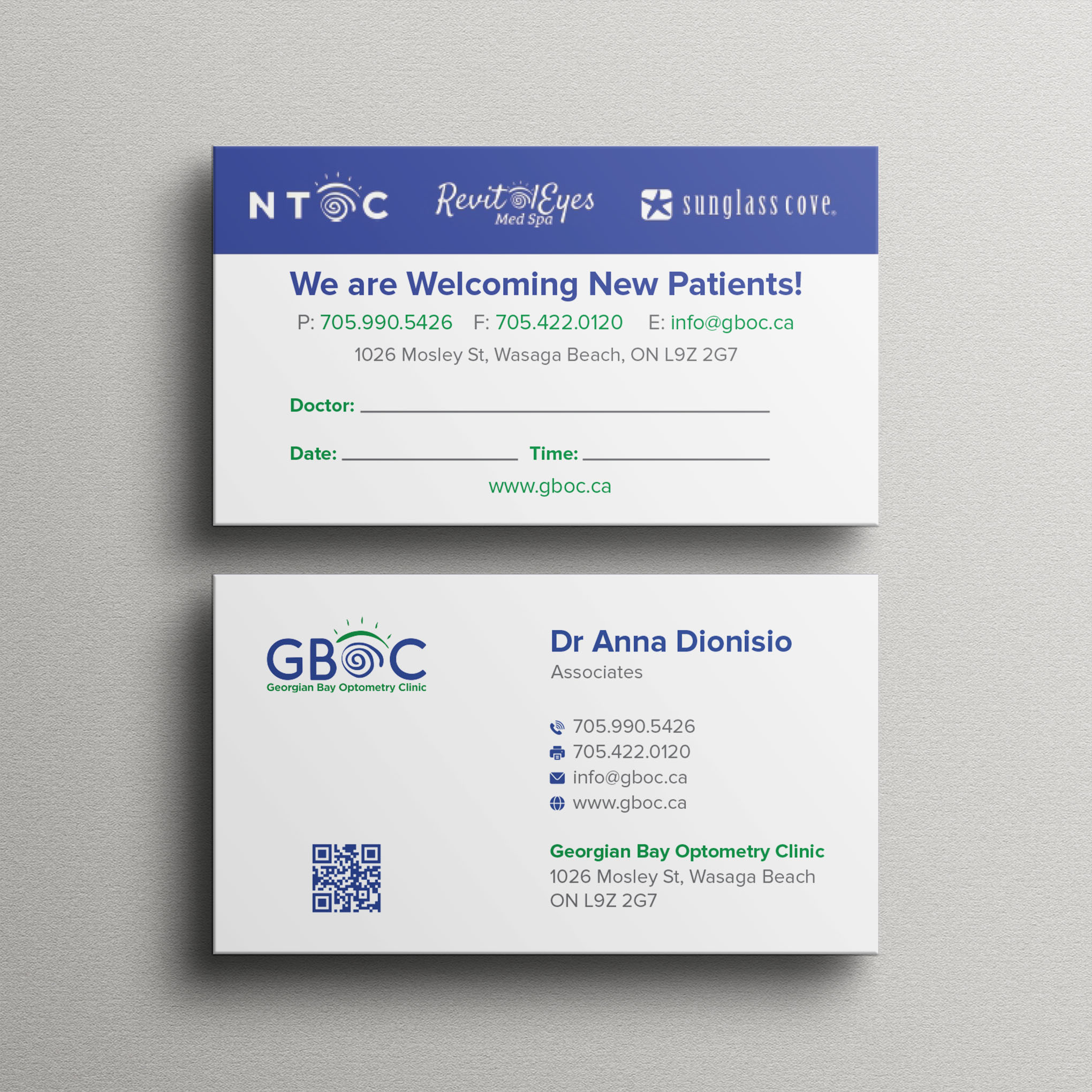 Business Card Design by Bikash Das for Georgian Bay Optometry Clinic | Design #31854677