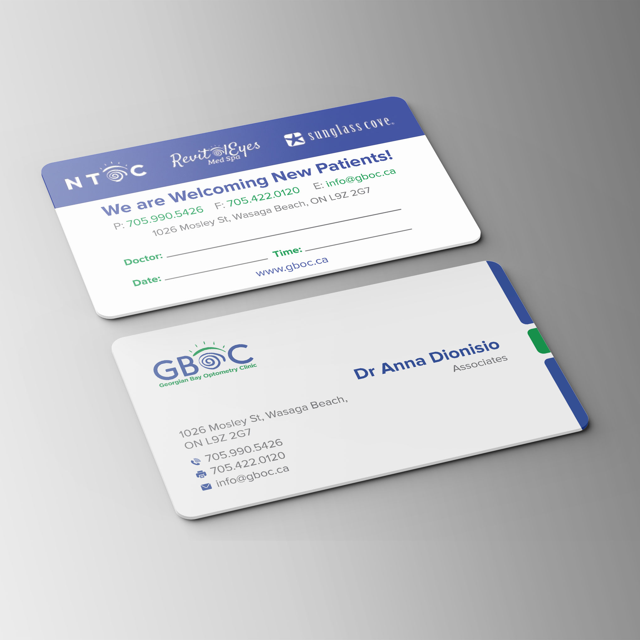 Business Card Design by Bikash Das for Georgian Bay Optometry Clinic | Design #31856000