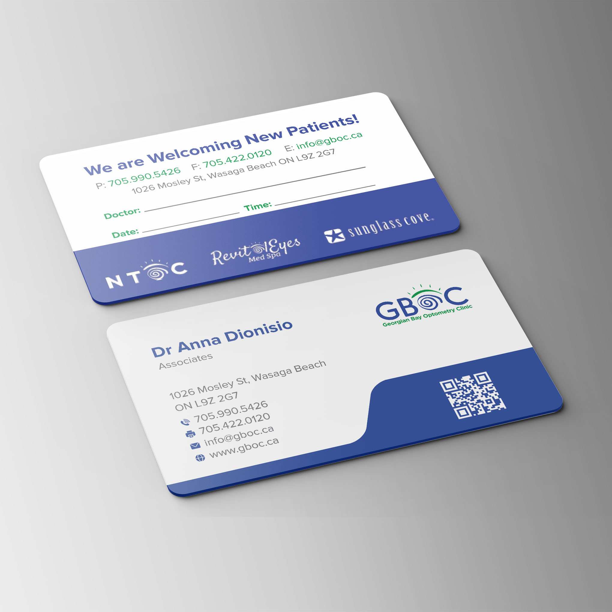 Diseño de Tarjeta de Presentación por Bikash Das para Georgian Bay Optometry Clinic | Diseño #31856047