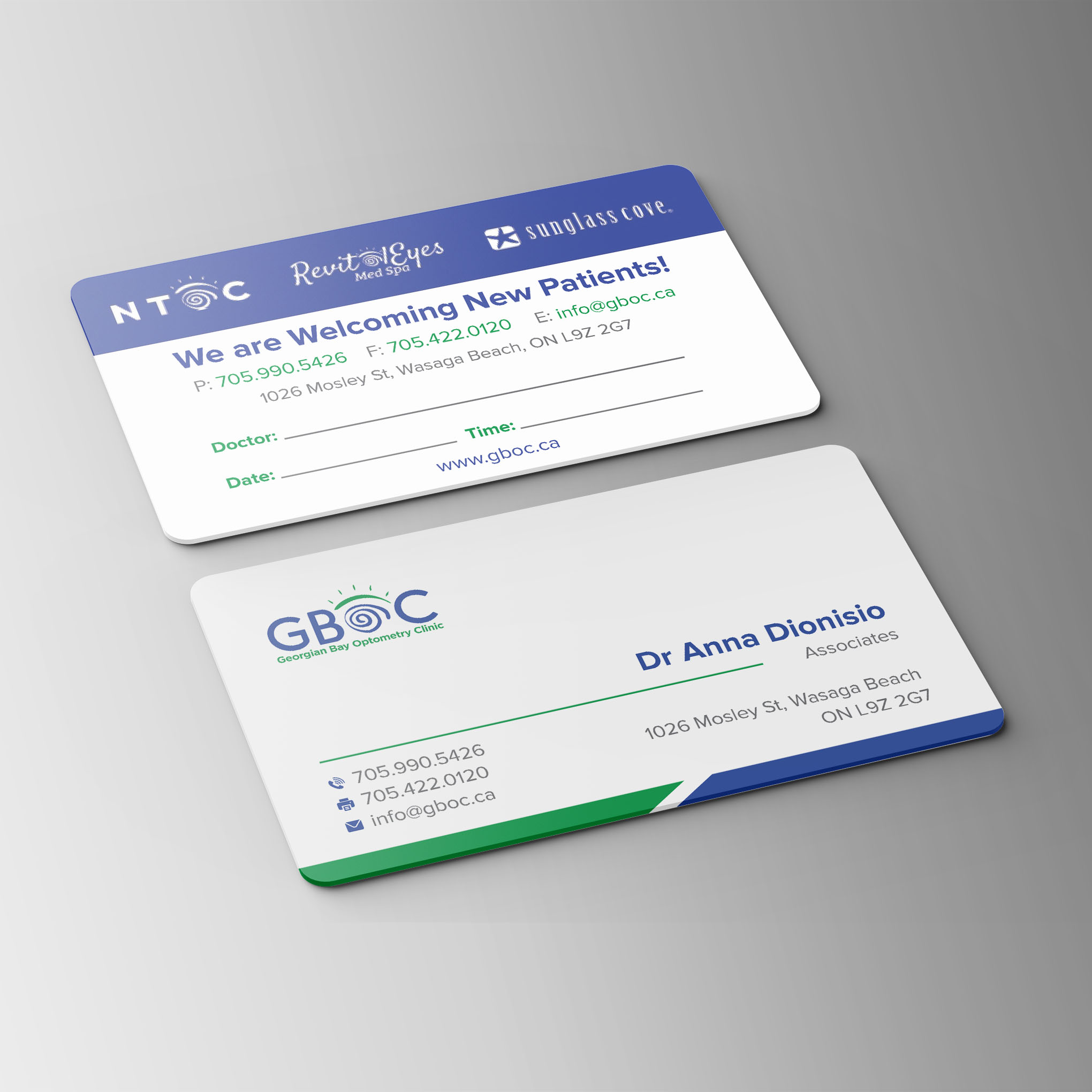 Business Card Design by Bikash Das for Georgian Bay Optometry Clinic | Design #31856090