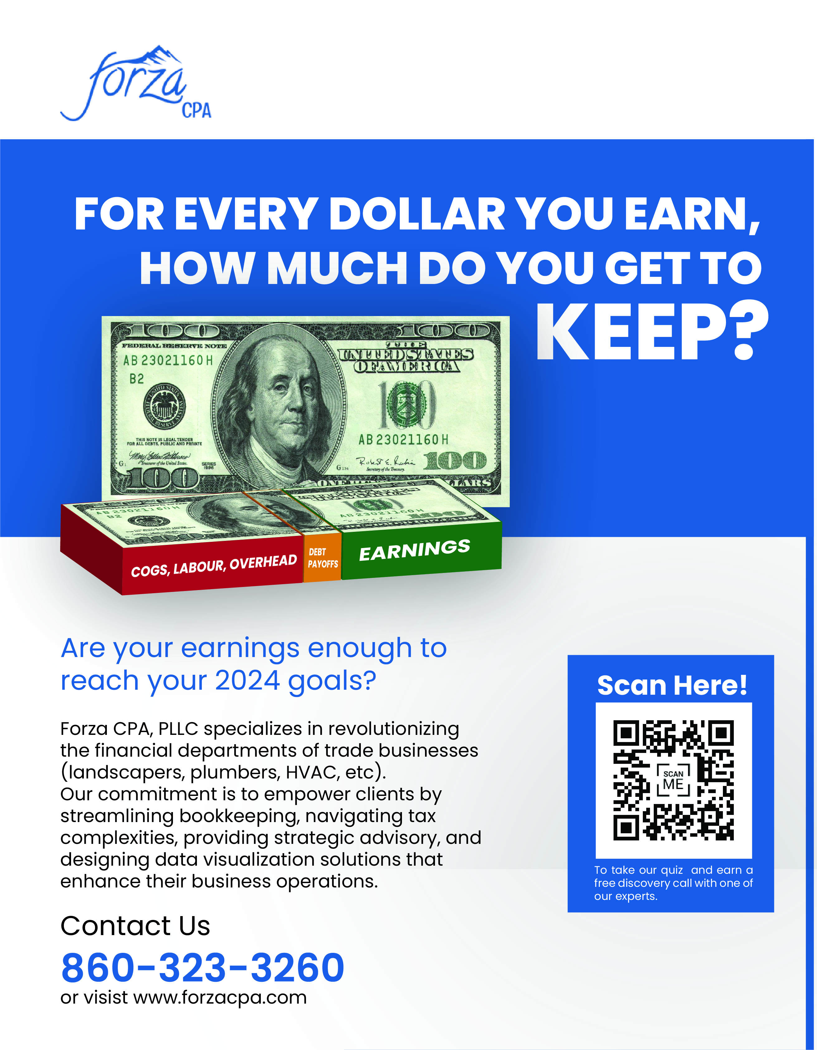Design de Flyer par Nel. pour Forza CPA PLLC | Design #31858895