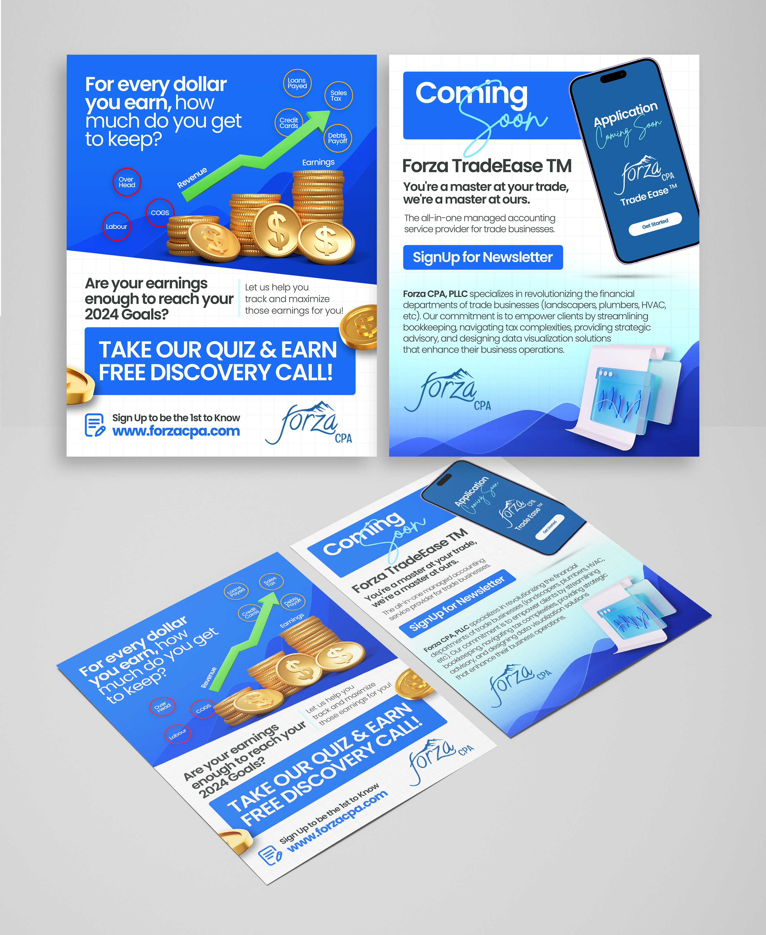 Flyer Design by Graphic Guy for Forza CPA PLLC | Design #31830377