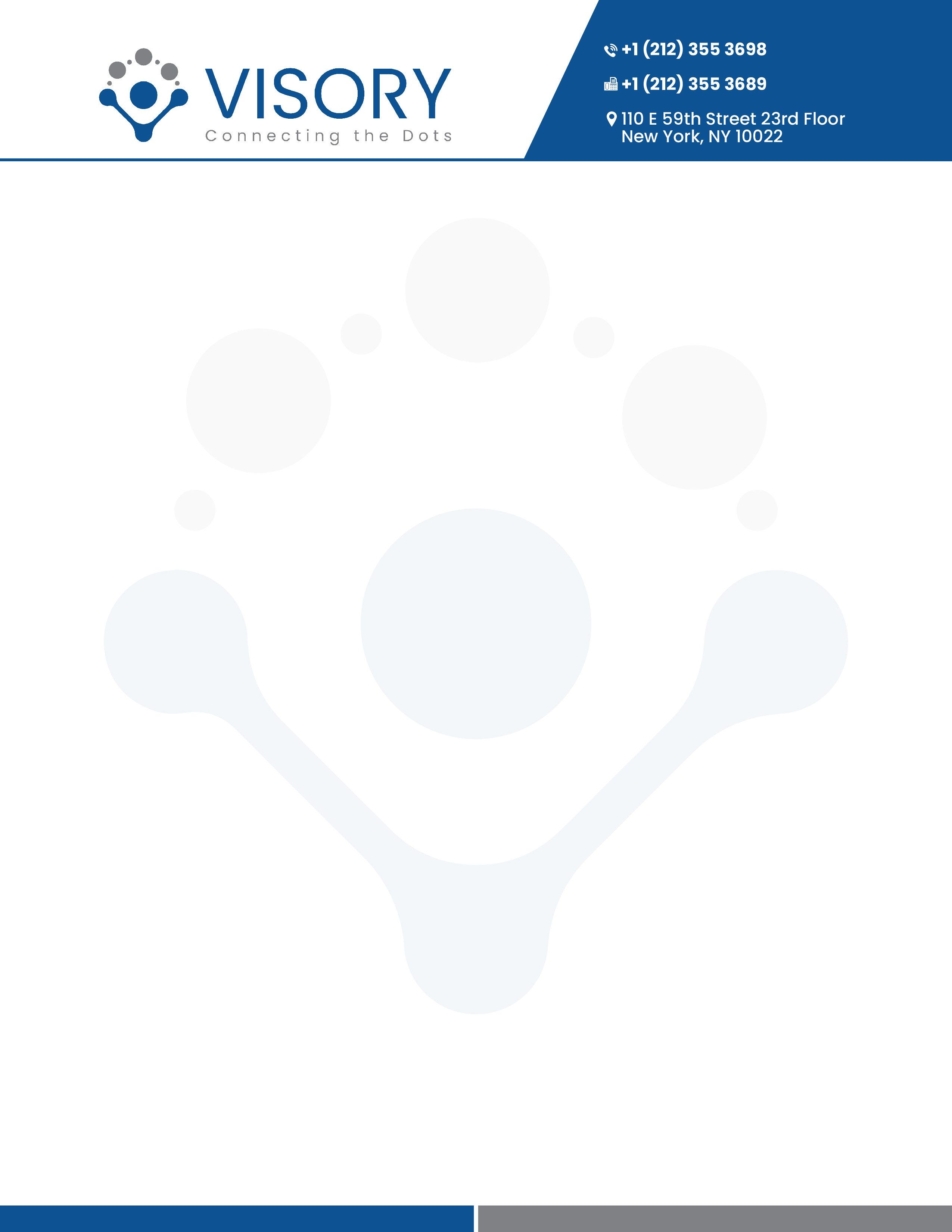 Letterhead Design by Hitbar for Visory LLC | Design #31831323