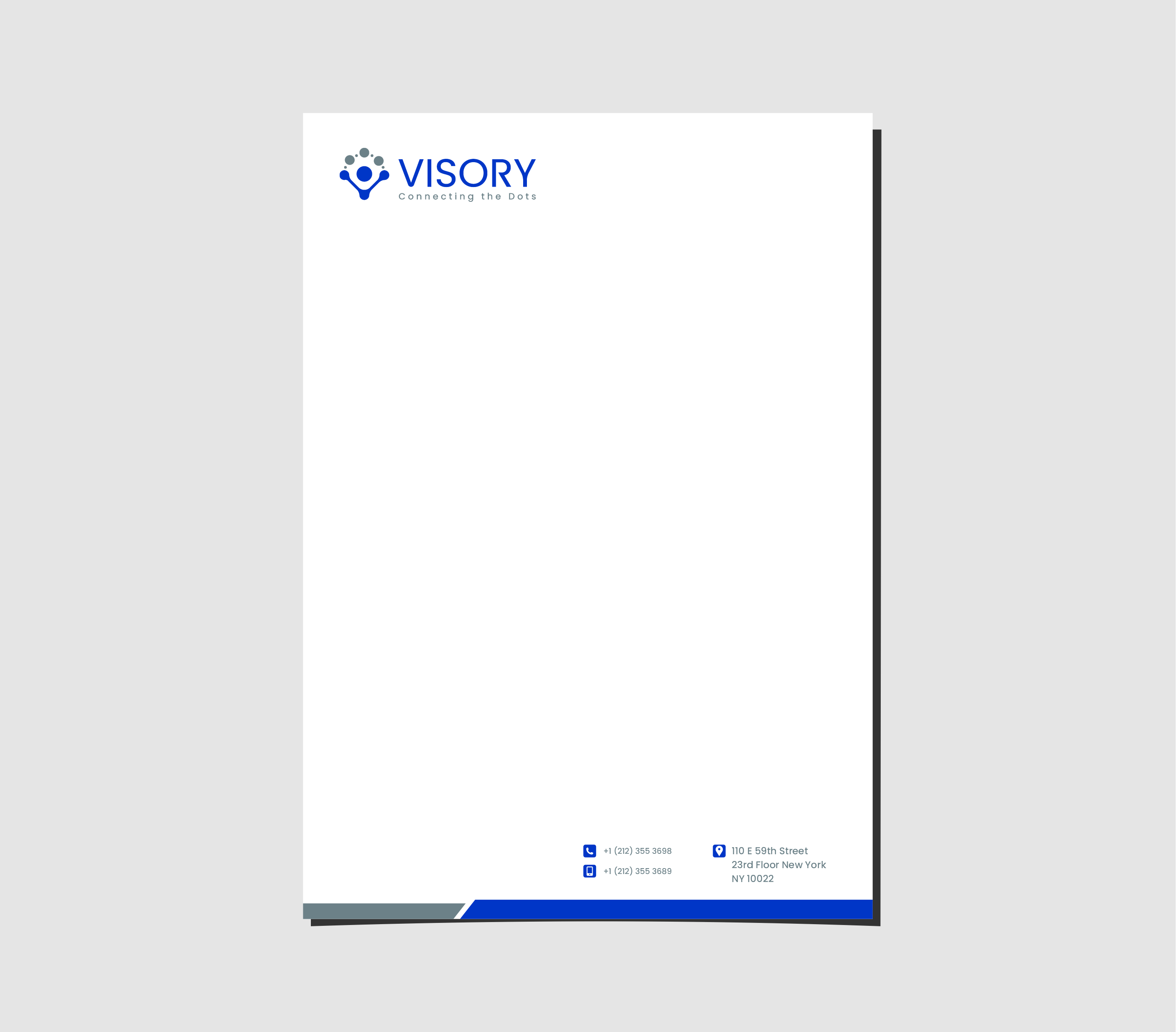 Diseño de Membrete por Thati Designs para Visory LLC | Diseño #31827320