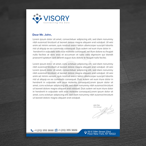 Diseño de Membrete por WellDesign para Visory LLC | Diseño: #31826360