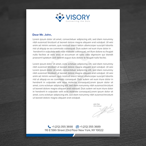 Diseño de Membrete por WellDesign para Visory LLC | Diseño: #31826362