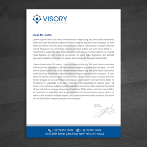 Diseño de Membrete por WellDesign para Visory LLC | Diseño: #31826363