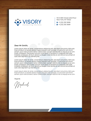 Design En-Tête par Innovative Graphix pour Visory LLC | Design : #31825056