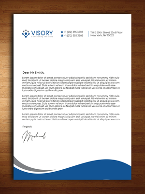 Design En-Tête par Innovative Graphix pour Visory LLC | Design : #31825129