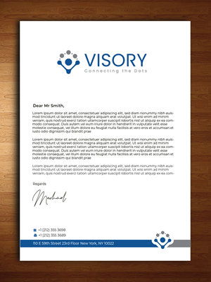 Design En-Tête par Innovative Graphix pour Visory LLC | Design : #31825131