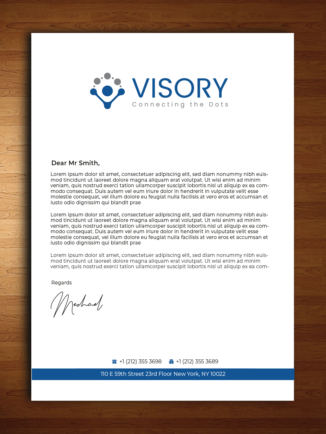 Letterhead Design by Innovative Graphix for Visory LLC | Design #31825132