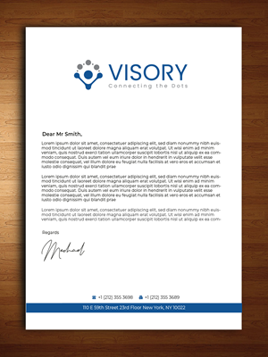 Design En-Tête par Innovative Graphix pour Visory LLC | Design : #31825132