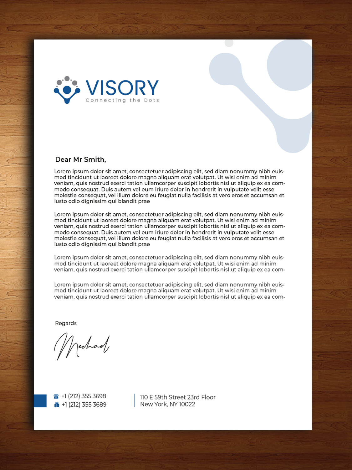 Letterhead Design by Innovative Graphix for Visory LLC | Design #31825133