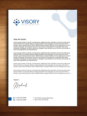 Design En-Tête par Innovative Graphix pour Visory LLC | Design : #31825133