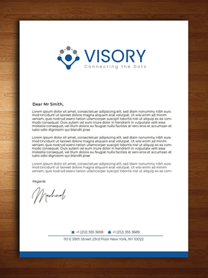 Design En-Tête par Innovative Graphix pour Visory LLC | Design : #31825134