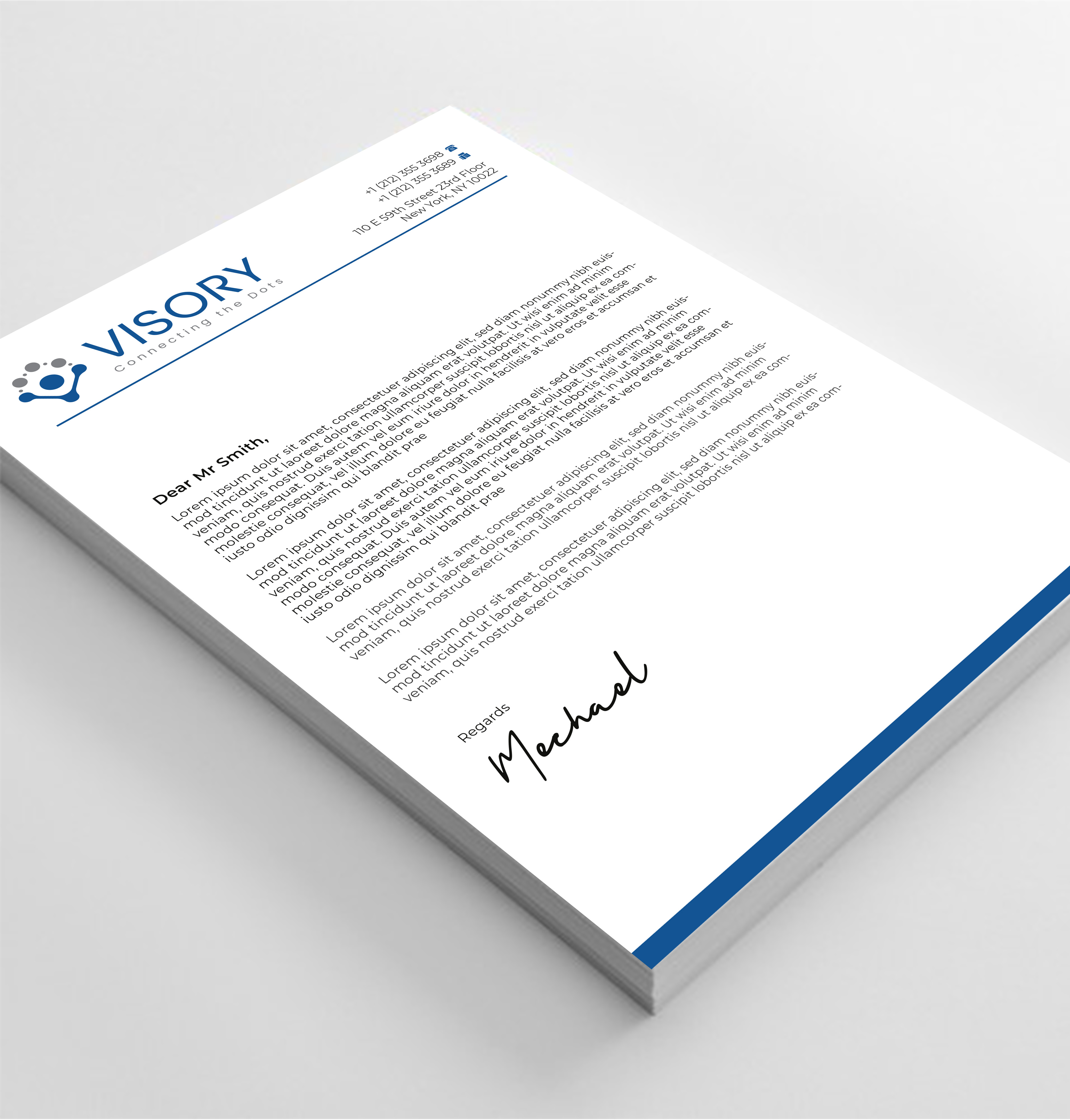 Letterhead Design by Innovative Graphix for Visory LLC | Design #31825418