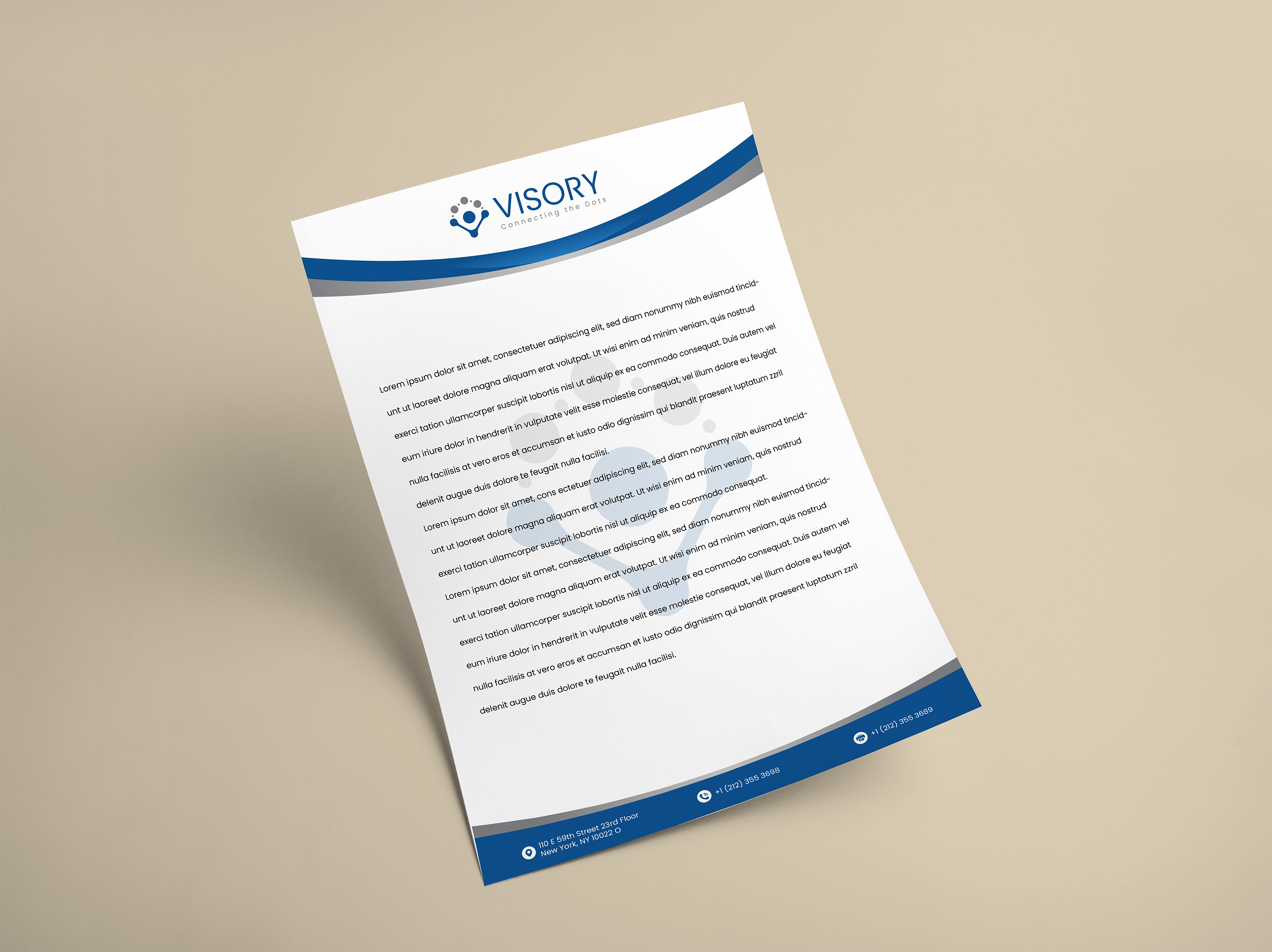 Letterhead Design by UsamaIjaz for Visory LLC | Design #31828624