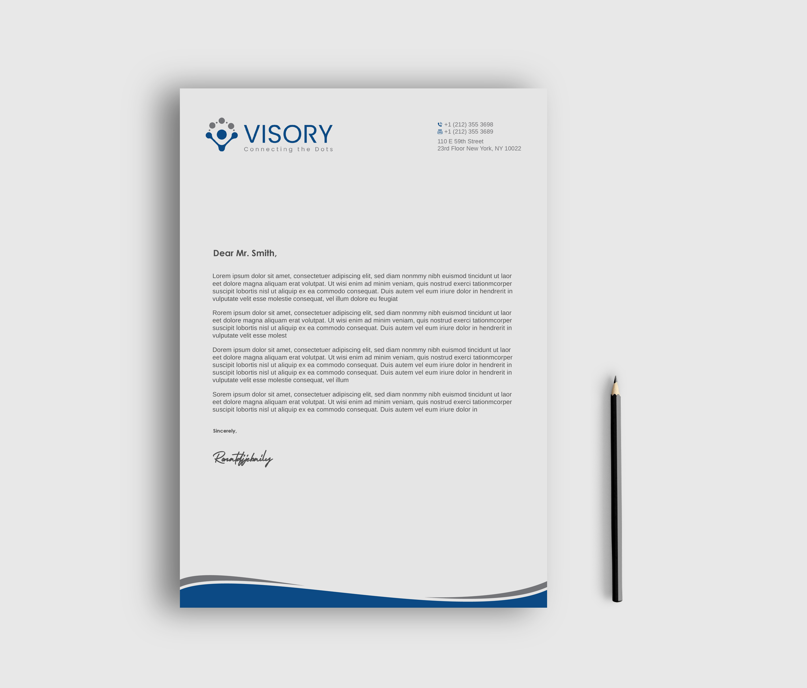 Letterhead Design by LAXMI DESIGNHUB for Visory LLC | Design #31826677