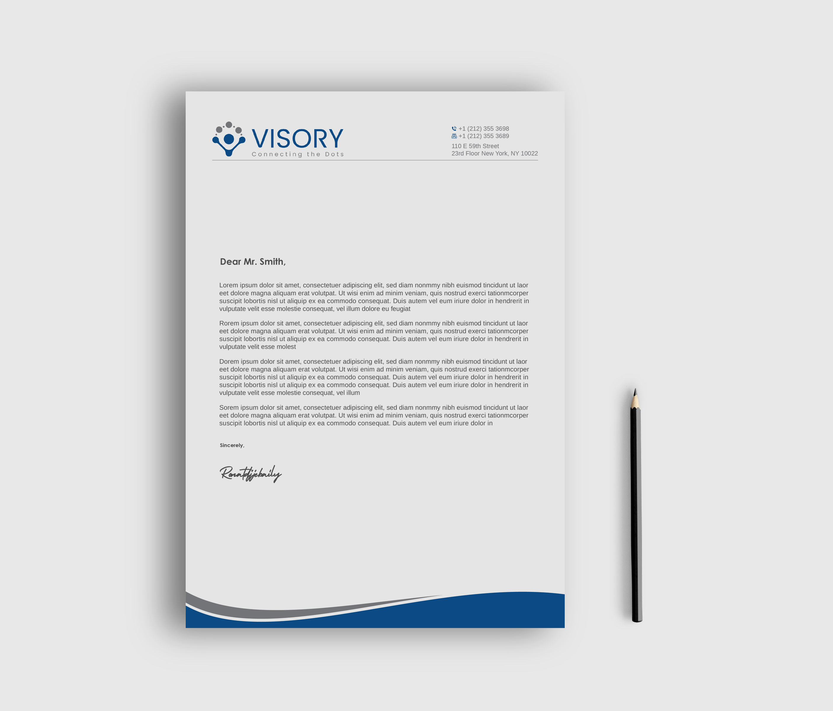 Letterhead Design by LAXMI DESIGNHUB for Visory LLC | Design #31826680