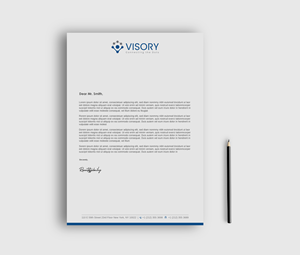 Letterhead Design by LAXMI DESIGNHUB for Visory LLC | Design: #31826683