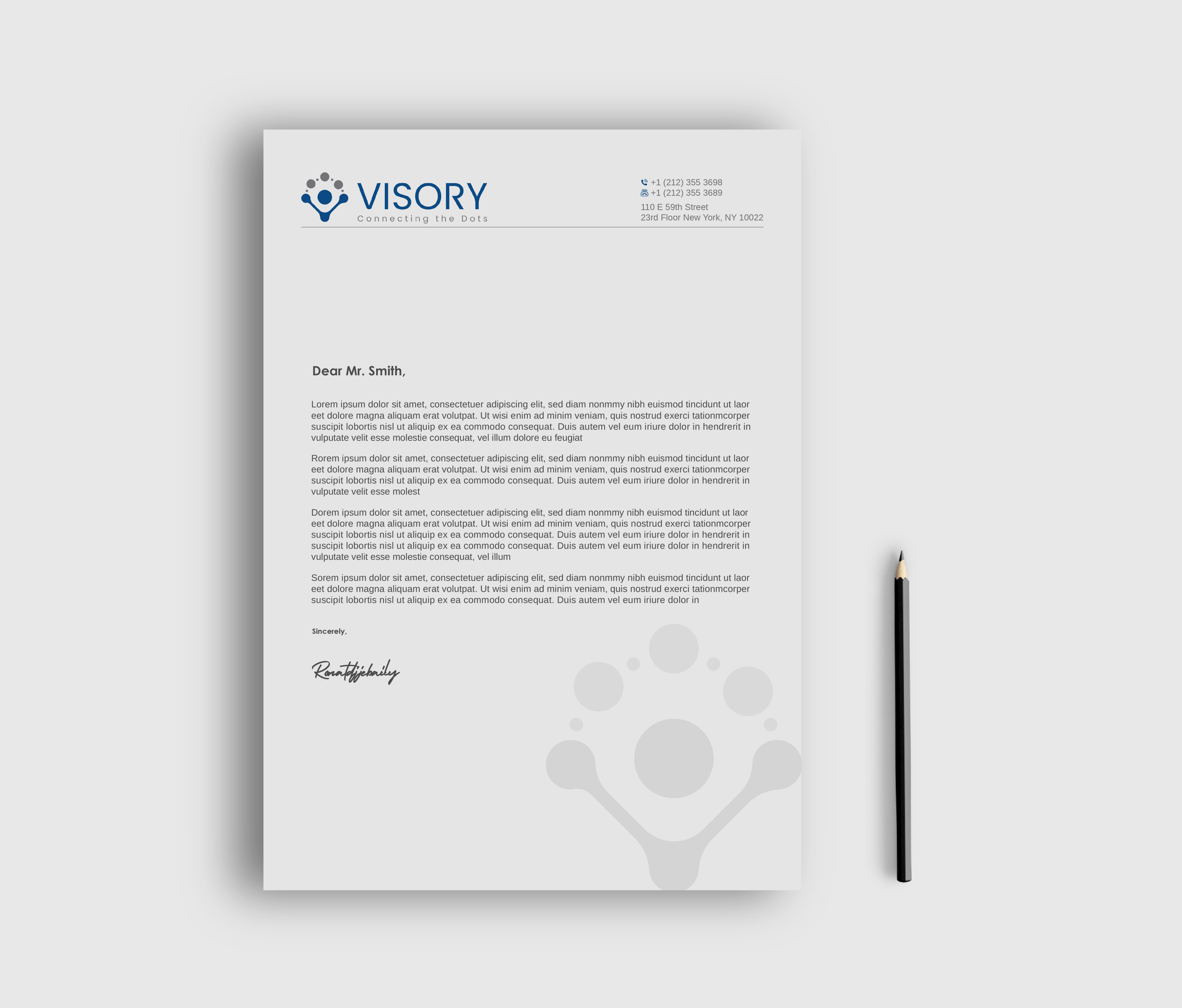 Letterhead Design by LAXMI DESIGNHUB for Visory LLC | Design #31826684