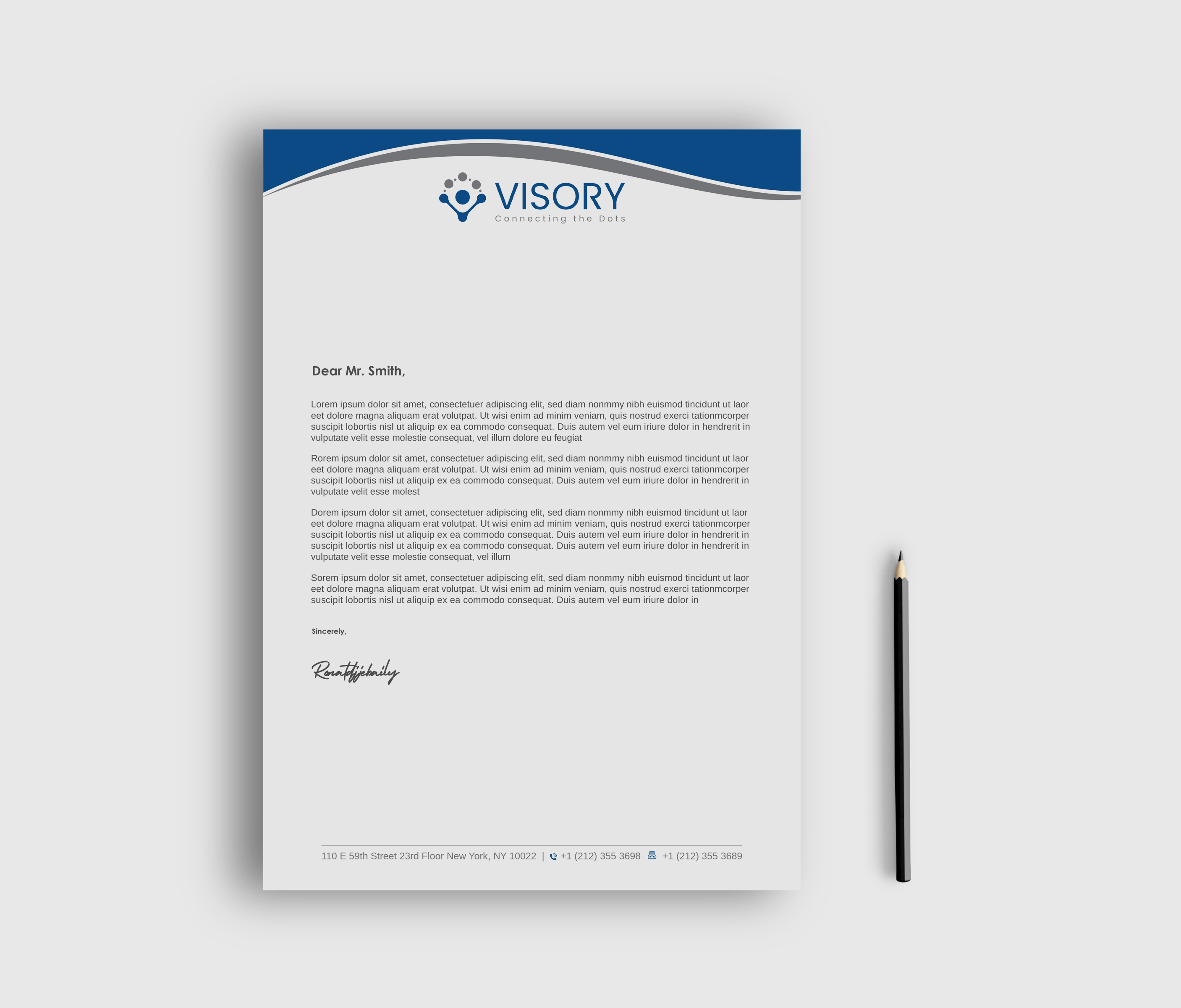 Letterhead Design by LAXMI DESIGNHUB for Visory LLC | Design #31826691