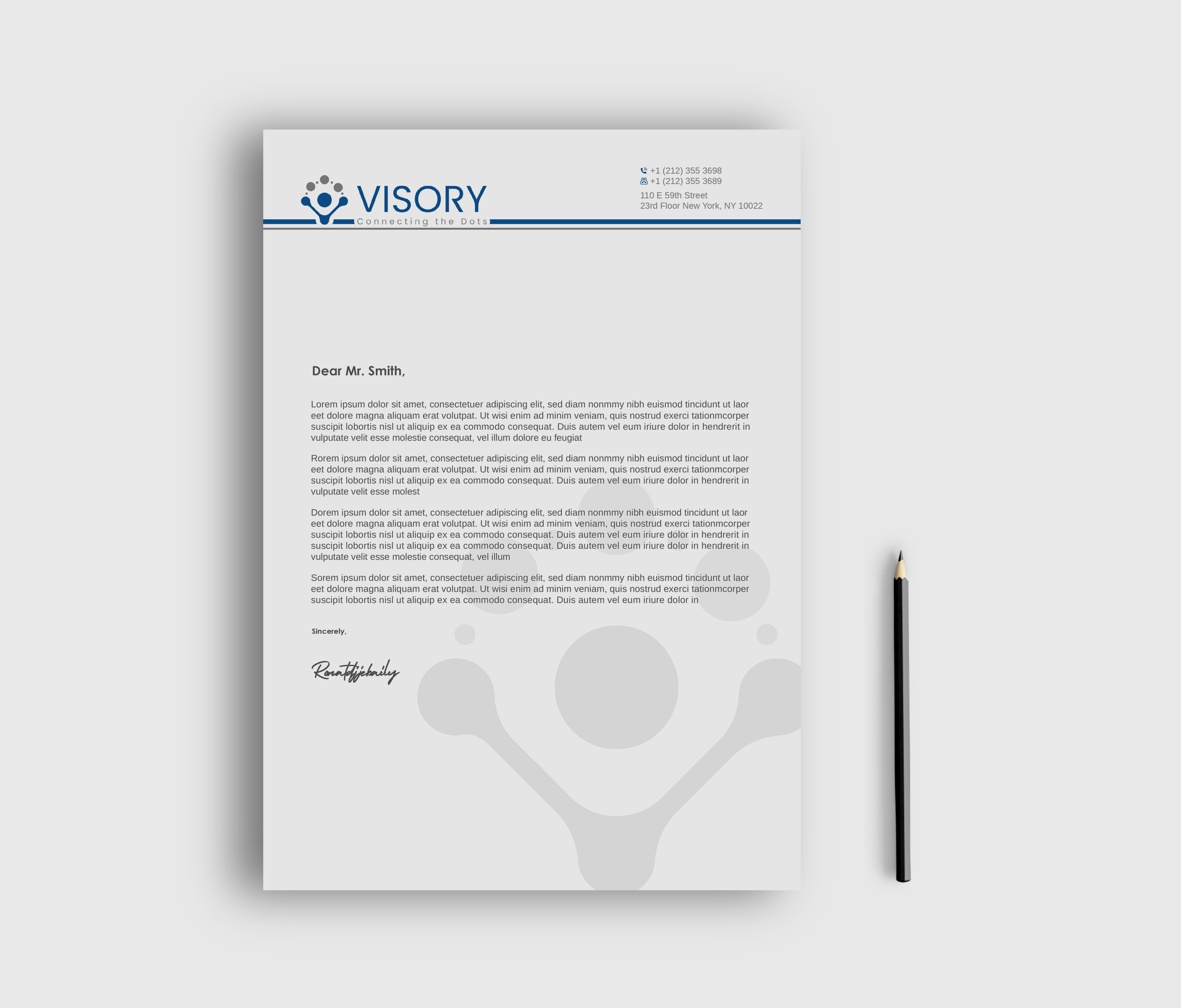 Letterhead Design by LAXMI DESIGNHUB for Visory LLC | Design #31826692