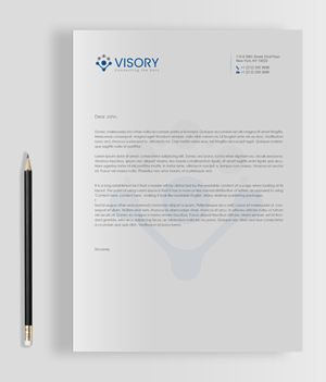 Briefkopf-Design von chandrayaan.creative für Visory LLC | Design: #31826935