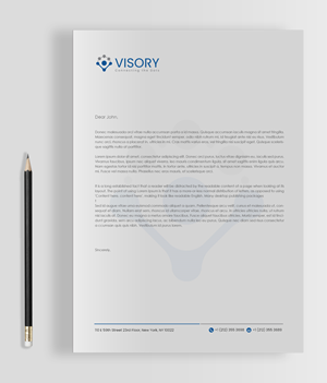 Briefkopf-Design von chandrayaan.creative für Visory LLC | Design: #31827060