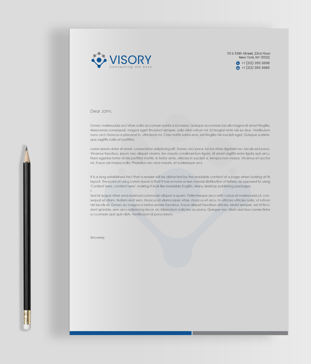 Diseño de Membrete por chandrayaan.creative para Visory LLC | Diseño #31827107