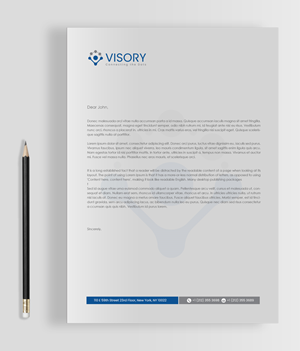 Briefkopf-Design von chandrayaan.creative für Visory LLC | Design: #31827125