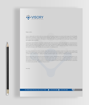 Briefkopf-Design von chandrayaan.creative für Visory LLC | Design: #31827150