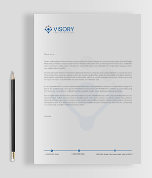 Briefkopf-Design von chandrayaan.creative für Visory LLC | Design: #31827521