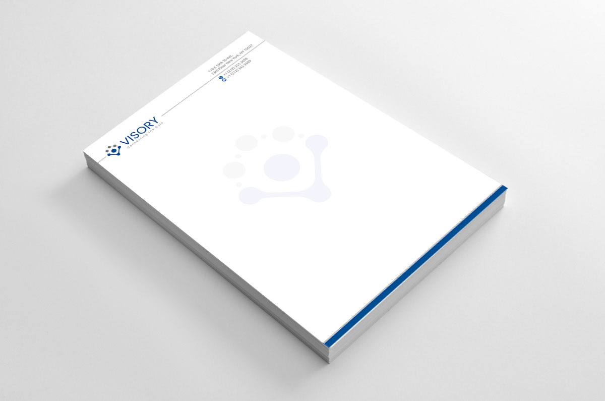 Letterhead Design by alpesh9520 for Visory LLC | Design #31830336