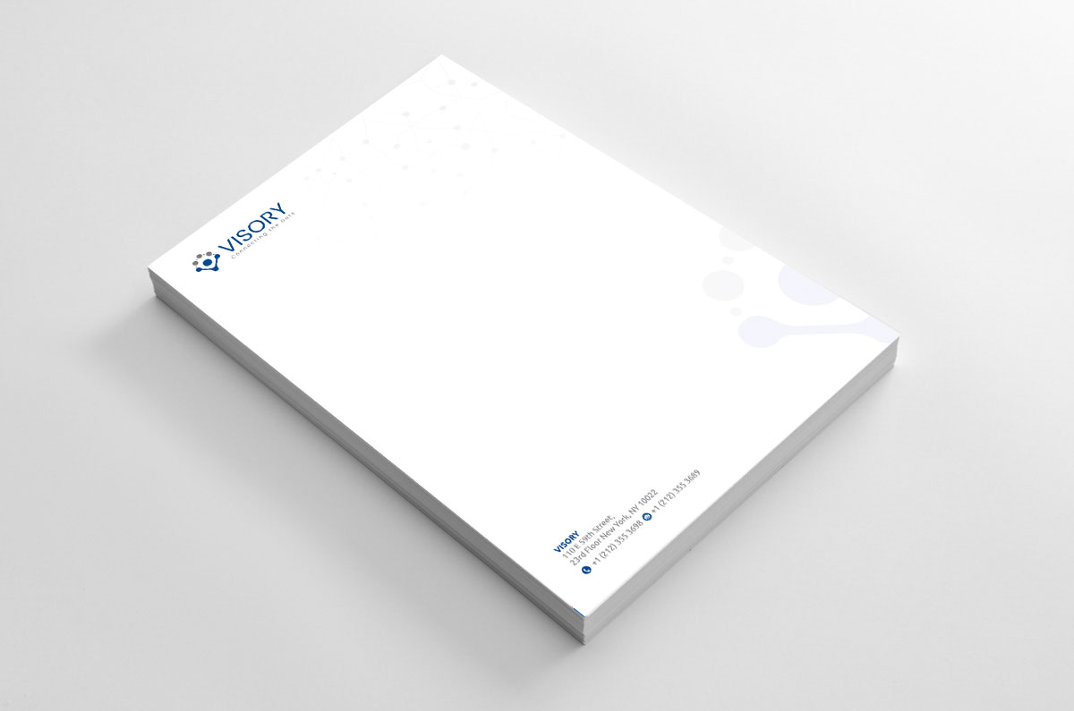 Letterhead Design by alpesh9520 for Visory LLC | Design #31830515