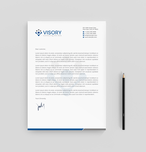 Letterhead Design by R.design for Visory LLC | Design: #31825317