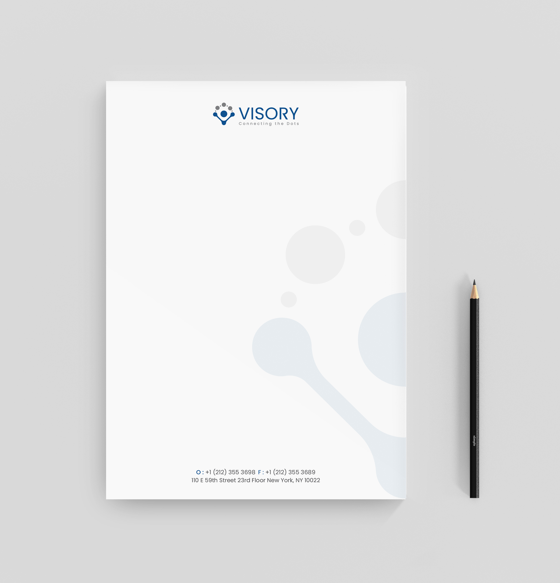 Letterhead Design by R.design for Visory LLC | Design #31825391