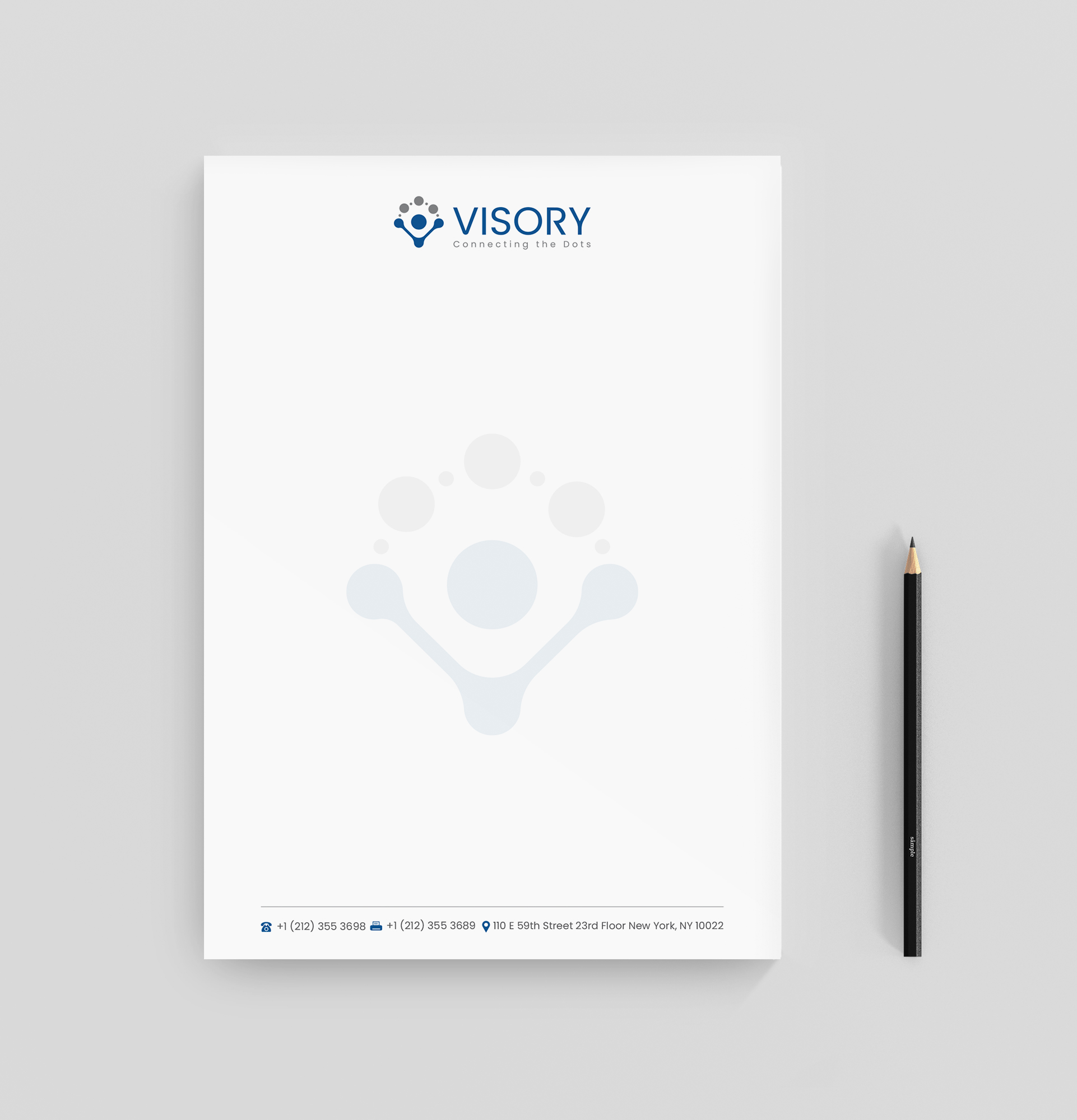 Letterhead Design by R.design for Visory LLC | Design #31825466