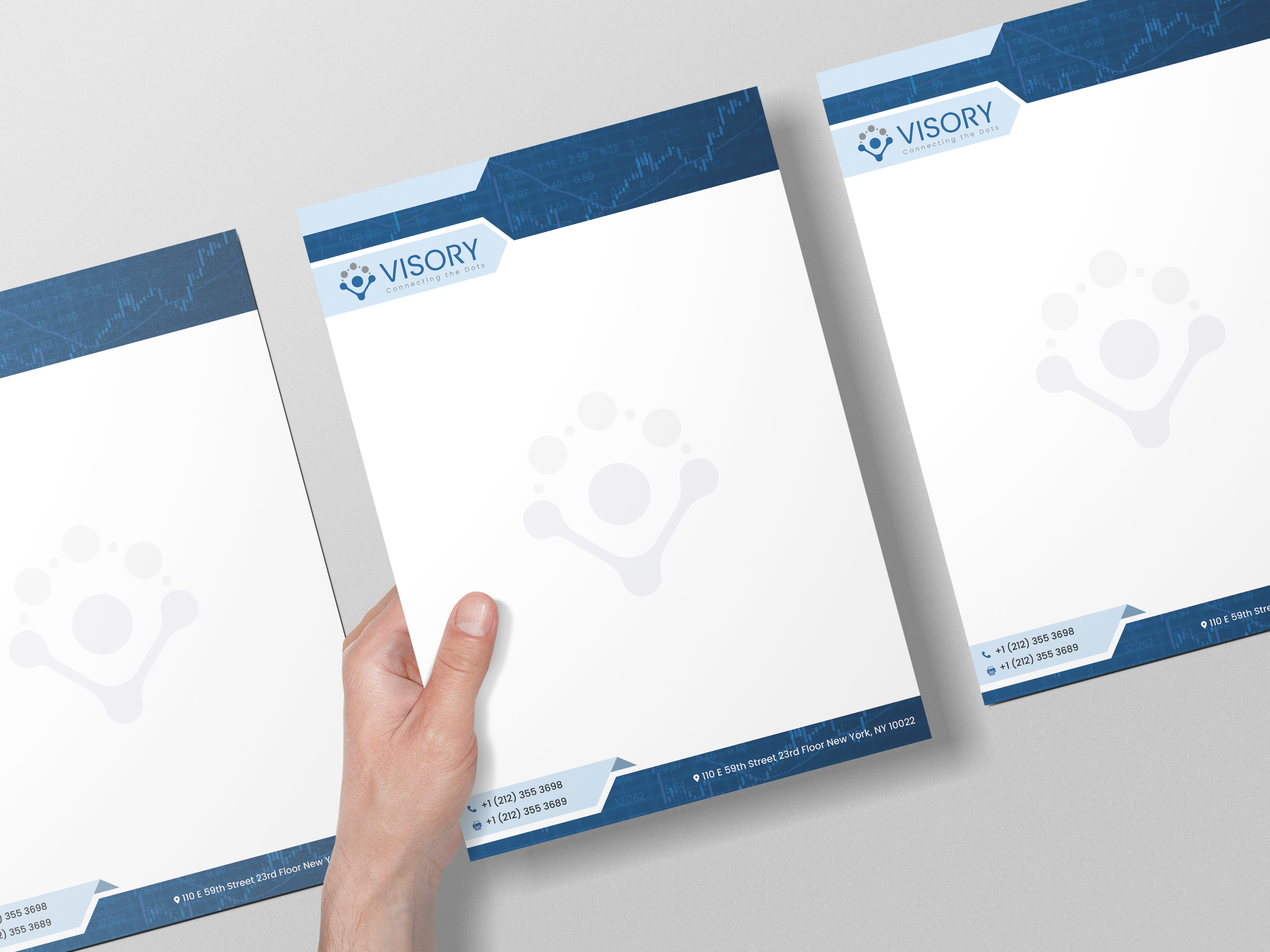 Letterhead Design by vikasgolchha for Visory LLC | Design #31826973