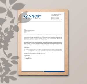 Diseño de Membrete por Uttom 2 para Visory LLC | Diseño: #31832064