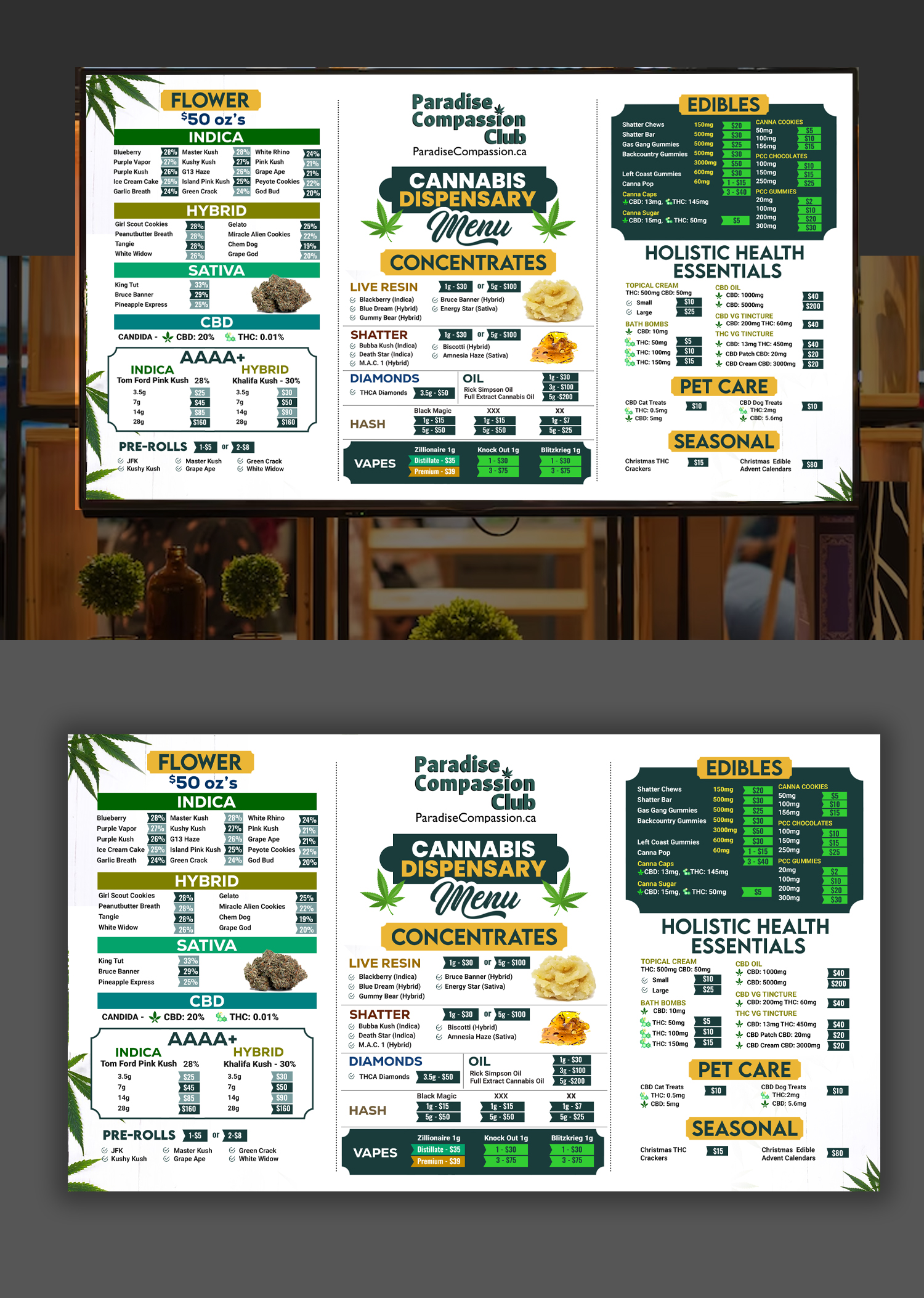 Menu Design by debdesign for Property Bros | Design #31840771
