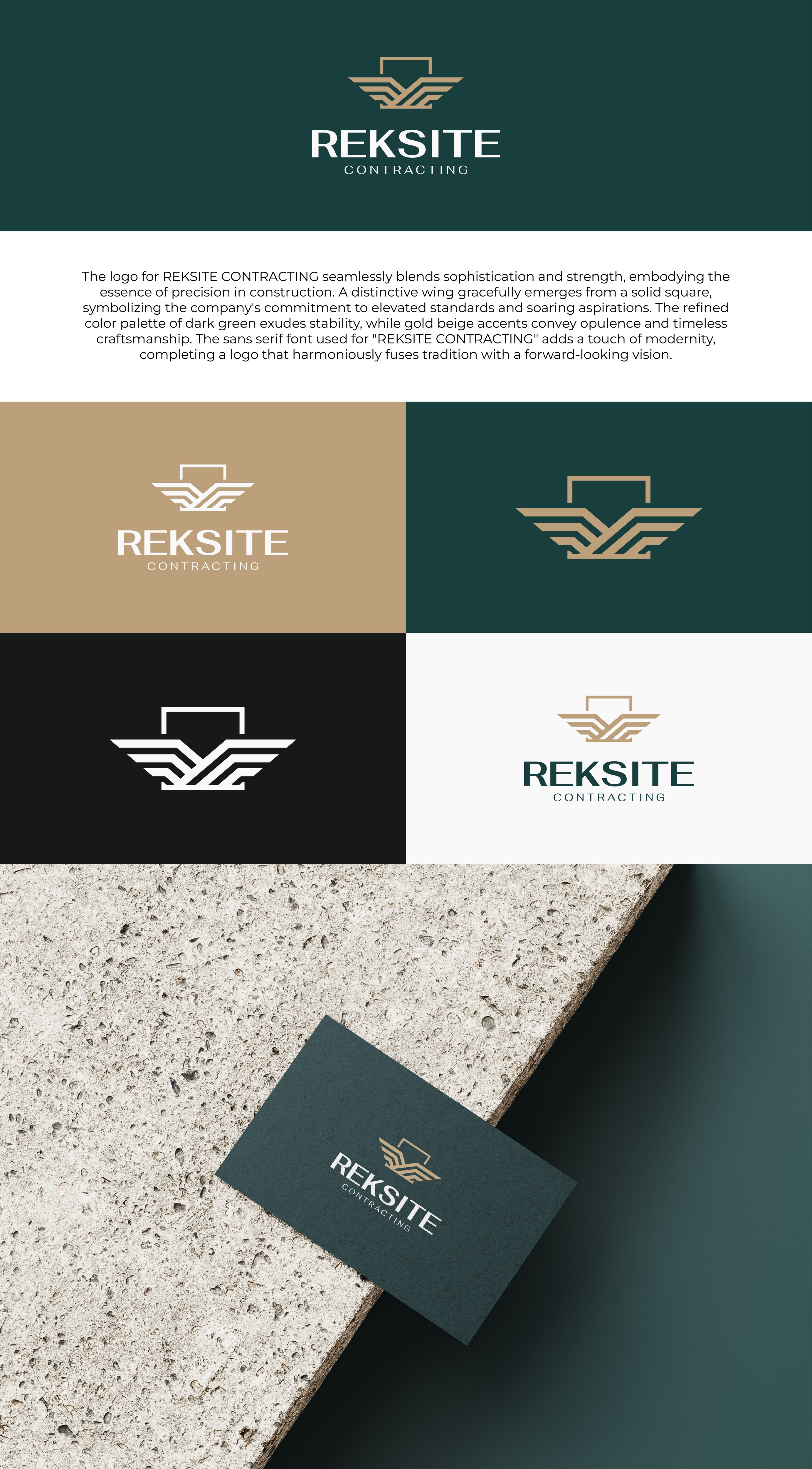 Logo Design by ALMANAL GRAPHICS for REKSITE CONTRACTING  | Design #31836148