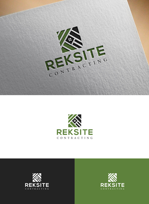 Logo Design by fly  design for REKSITE CONTRACTING  | Design: #31836383